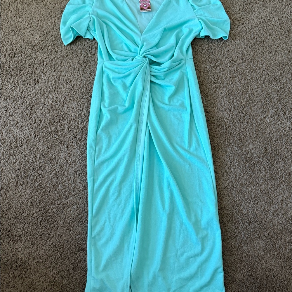 Boohoo Turquoise Maxi Dress